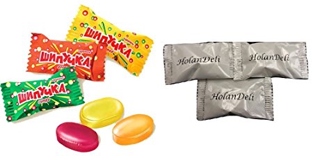 Roshen "Mr. Fizzy Candy Mix" (Shipuchka) 1lb. Includes Our Exclusive HolanDeli Chocolate Mints.
