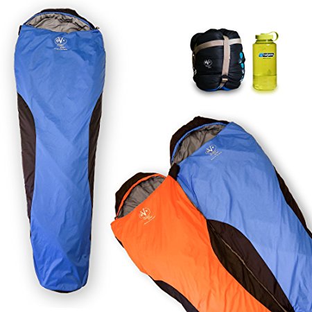 Outdoor Vitals OV-Light 35 Degree 3 Season Mummy Sleeping Bag, Lightweight, Backpacking, Ultra Compactable, Hiking, Camping, Lifetime Limited Warranty