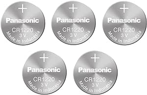 Panasonic Lithium Button Cell CR1220 5X Blister Pack of 1