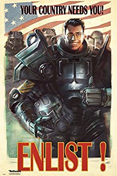 Fallout 4 - Gaming Poster / Print (Your Country Needs You! ENLIST!) (Size: 24" x 36") (By POSTER STOP ONLINE)