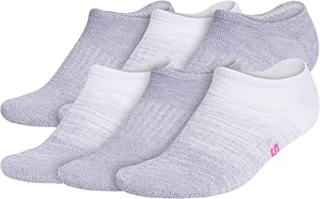 adidas Women's Superlite Badge of Sport No Show Socks (6-Pair)