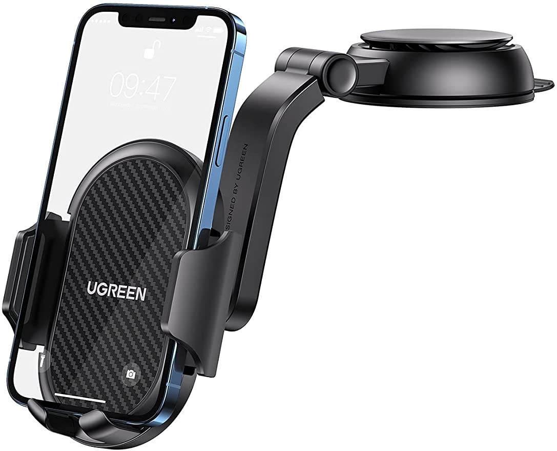 UGREEN KFZ Handyhalterung Auto Saugnapf Armaturenbrett 360° Autohalterung Handy Halterung PKW Universal Handyhalter fürs Auto kompatibel mit iPhone 11 12 Pro Max XR, Galaxy S21 S20 Redmi Xiaomi Huawei