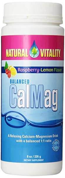 Natural Vitality Balanced CalMag, Raspberry Lemon, 8 Ounce