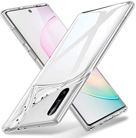 ESR Case Essential Zero for Samsung Note 10, Made with Slim, Clear, and Soft TPU, Flexible Silicone Case for The Samsung Galaxy Note 10 2019, Jelly Clear