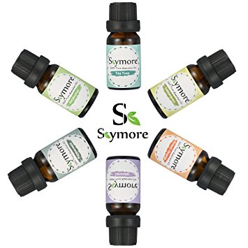 Skymore Mother's Day Essential Oils Set, Use for Aromatherapy/Humidifiers/Diffusers, Therapeutic Grade (Lavender, Orange, Peppermint, Lemongrass, Tea tree, Eucalyptus)(Old and New Packages Mixed),10ml