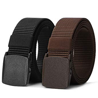 JasGood Nylon Canvas Breathable Military Tactical Men Waist Belt With Plastic Buckle