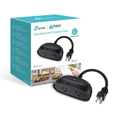 Kasa Smart WiFi Outdoor Plug by TP-Link – Smart Outlets, Outdoor Smart Plug, Works with Alexa & Google (KP400)