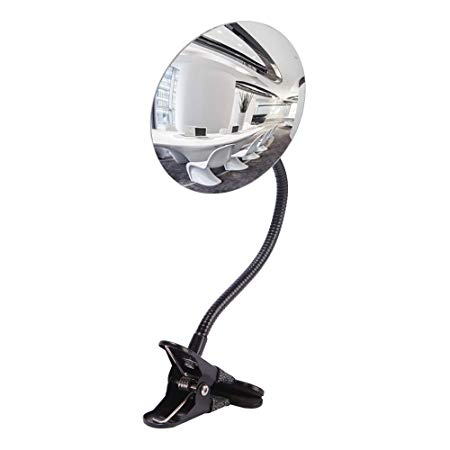 Eapele 5.5” Clip On Office Desk Security Mirror Convex Round for Cubicle Computer Monitor Personal Safety