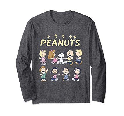 Peanuts Snoopy and friends dancing Long Sleeve T-shirt
