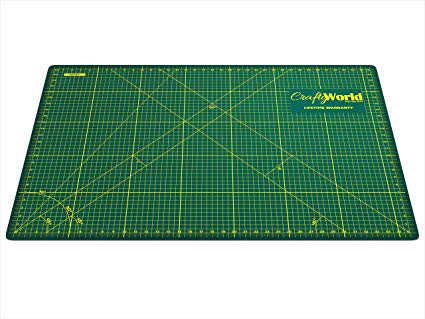 Crafty World Deluxe Cutting Mats - Double Sided Used by Pro Hobbyists - Self Healing Cutting Mat - Doesn’t Slip, Extra Long Lasting & Easy to Read Markings - 24 x 36 Inches