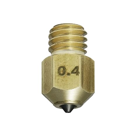 DUROZZLE Diamond PCD Tip 3D Printer Nozzles, Hardened High Precision for Ender 3, CR-10, Elegoo Neptune 3, Sovol SV06 and More (MK8, 0.4mm)