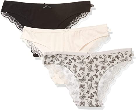 Jessica Simpson Women's Cotton Bikini Panties Underwear Multi-Pack