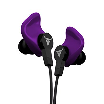 Decibullz CON-PUR Custom Molded In-Ear Headphones, Purple
