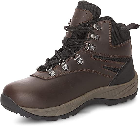 Eddie Bauer Rockey Waterproof Hiking Boots for Men | Multi-Terrain Lugs, Tough & Sturdy Design Rubber Traction Outsole Memory Foam Insole