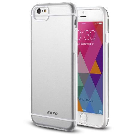 iPhone 6S Plus  iPhone 6 Plus 55 Case - JOTO Slim Fit Hybrid Clear Cover Case Flexible TPU  Hard PC for Apple iPhone 6S Plus 55  iPhone 6 Plus 55 White Frosty Clear