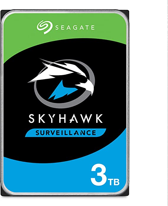 Seagate Skyhawk 3TB Surveillance Internal Hard Drive HDD – 3.5 Inch SATA 6Gb/s 64MB Cache for DVR NVR Security Camera System with Drive Health Management – Frustration Free Packaging (ST3000VX009)