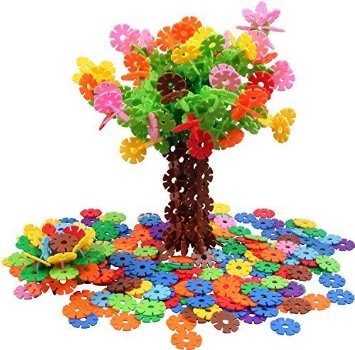 QIYO(TM) Snowflakes Connect - An Engineering Toy - Promotes Fine Motor Skills Development - Great Imagination Toy for 4  Year Olds - Best Gift for Boys and Girls(150PCS)