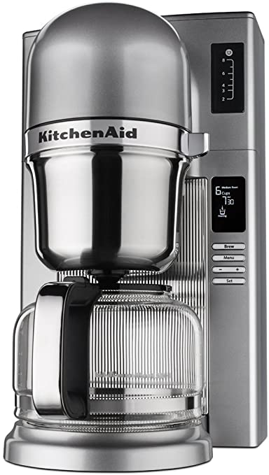 KitchenAid KCM0802CU Pour Over Coffee Brewer, Contour Silver