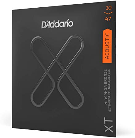 D'Addario XT Phosphor Bronze Acoustic Guitar Strings, Extra Light, 10-47