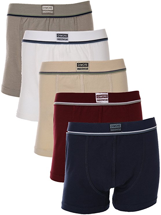 Dimore Little Boys Cotton Shorts Underwear Toddler Boxers Briefs 5 Pack