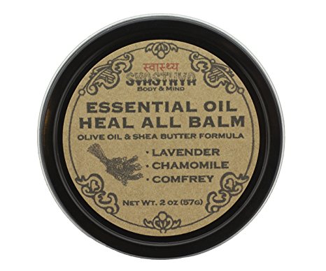Essential Oil Heal All Balm, with Lavender, Chamomile, and Tea Tree Oil