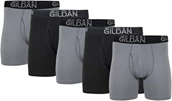 Gildan Men's Cotton Stretch Regular Leg Boxer Brief