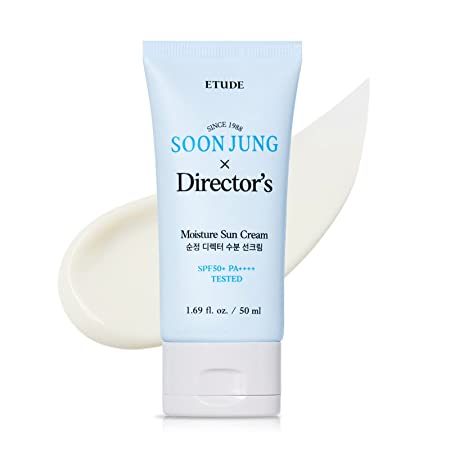 Etude Soonjung Director's Moisture Sunscreen 50ml | Moisture-fit sun cream moisturizes, blocks UV rays, and soothes irritated skin with low-irritant mild formula | Soft and moisturizing | Easy to wash | Vegan | K-beauty