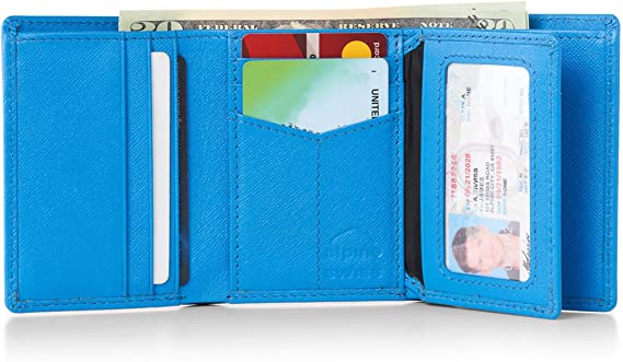 Alpine Swiss RFID Mens Theo OVERSIZED Trifold Wallet Deluxe Capacity With Divided Bill Section Camden Collection Comes in a Gift Box