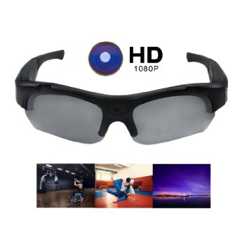 OldShark HD 1080P Video Recorder Sunglasses with Stereo Video Audio Recording and Photo Taking with 8G Memory Card