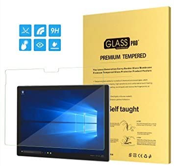 MoKo New Surface Pro 2017/Pro 4/Pro LTE Screen Protector, Scratch Terminator Premium HD Clear 9H Hardness Tempered Glass Screen Protector Film for Microsoft Surface Pro 2017,Pro 4,Pro LTE 12.3"