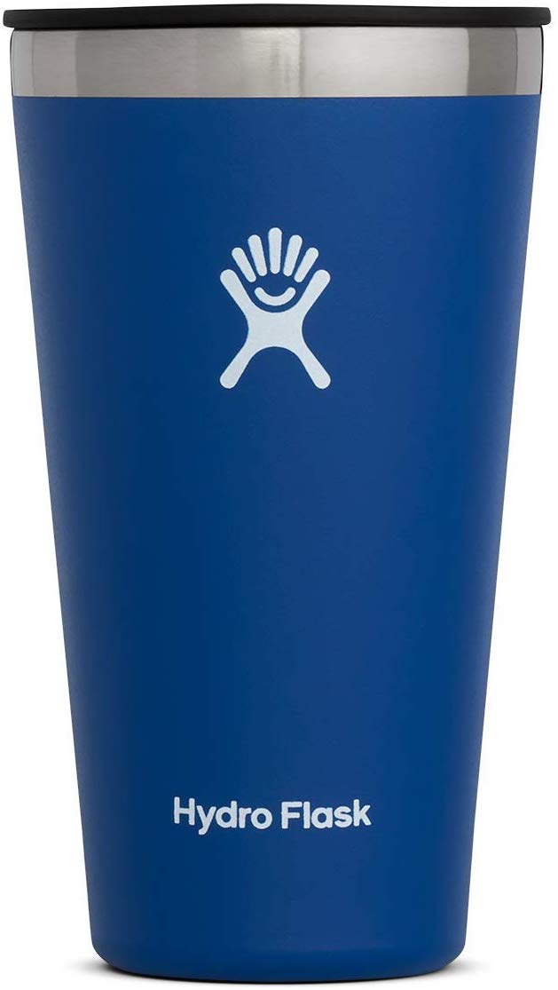 Hydro Flask Tumbler Cup - Stainless Steel & Vacuum Insulated - Press-In Lid - 16 oz, Cobalt