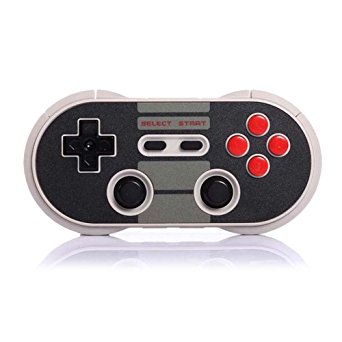 Game Controller, Yikeshu 8Bitdo Wireless Bluetooth Controller Classic Nintendo Gamepad Joystick for iOS (iCade), Mac OS, Android and Windows devices (NES30 Pro)