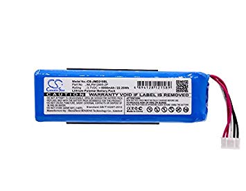 High Capacity Cameron Sino 6000mAh Li-Polymer Replacement Battery for JBL Charge 2 , Charge 2 Plus, fits JBL MLP912995-2P