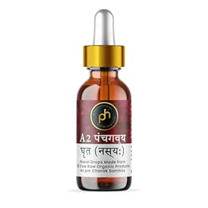 PH A2 Panchgavya Ghrit Nasya Nasal Drops|Effective In Snoring Sinus Vata Pita Kapha And Nasal Issues Iso Fda Gmp Certified