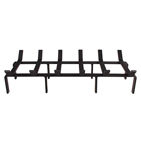 Heritage Products Heavy Duty Steel Fireplace Grate (Rectangular/Non-Tapered) - Made in The USA (27-Inch)