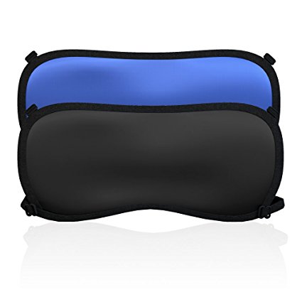 KAMOSSA Silk Sleep Mask Adjustable Eye Mask Super Lightweight Sleeping Mask Free Earplugs bags(2 Pack)
