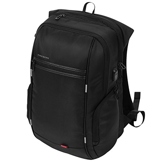 Laptop Backpack Viagdo Waterproof Lightweight Computer Bag Rucksack for Up to 15.6 inch Notebook- Black