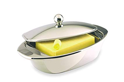 Grunwerg Stainless Steel Insulated Butter Dish BD-001DW