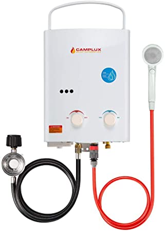Camplux AY132 Tankless Propane Gas Water Heater White 5L