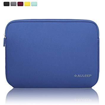 AULEEP 13-14 Inch Laptop Sleeves, Neoprene Notebook Computer Pocket Tablet Carrying Sleeve/Water-Resistant Compatible Laptop Sleeve for Acer/Asus/Dell/Lenovo/HP, Dark Blue