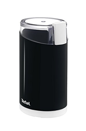 Tefal Coffee Grinder GT203840, with Twin Cutting Stainless Steel Blades, 75 g Capacity - Black