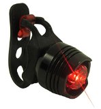 Stark Bike tail Light - Waterproof Rear Bike LED - Best and Brightest - Small and Rugged - Mount wout tools - Road Racing and Mountain - Batteries Included - Fits ALL Bicycles Trikes Scooters