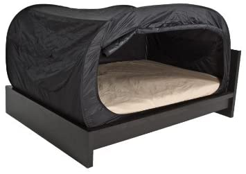 Privacy Pop Bed Tent (Full Bunk) - Black