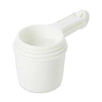 Rubbermaid Commercial FG8315ASWHT 4-Piece Measuring Cup Set, White