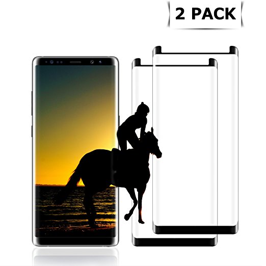 Airror Screen Protector for Note 8, 2-Pack (Case Friendly), Full Coverage HD Clear Anti-Bubble Anti-Scratch Touch Agile Tempered Screen Protector Film (Note 8 - 2Pack)