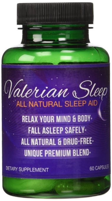 Valerian Sleep Aid Natural and Safe Premium Sleeping Pills with Melatonin Valerian and More 60-count