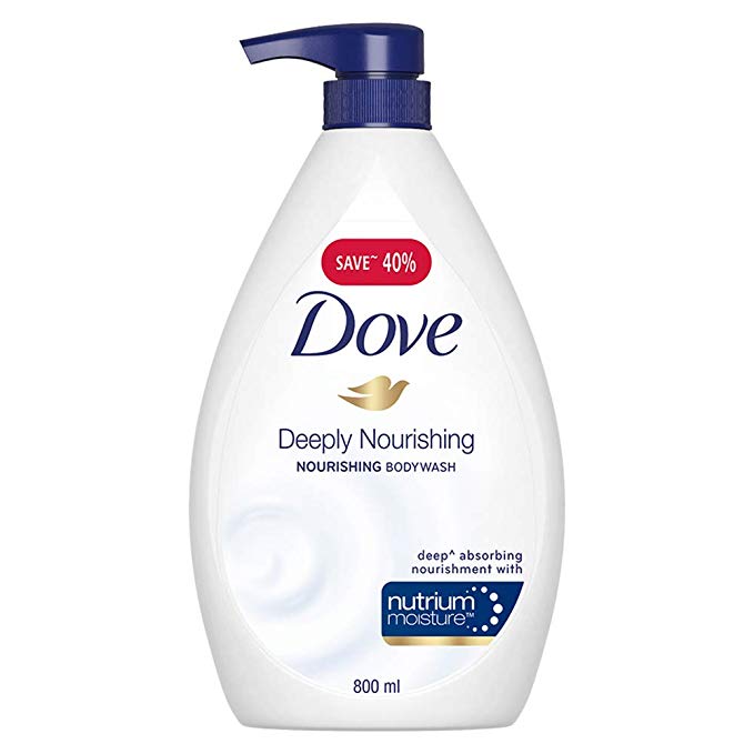 Dove Deeply Nourishing Body Wash, 800 ml