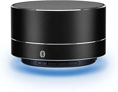 iLive Portable Bluetooth Wireless Speaker, 2.76 x 2.76 x 1.77 Inches, Black (ISB08B)