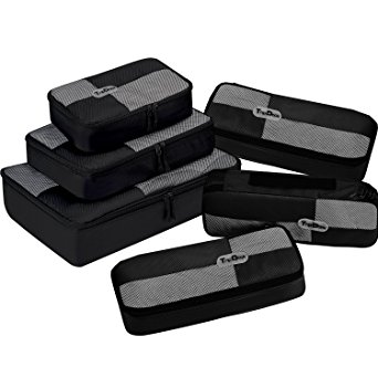 TripDock Various Packing Cubes 6 Set Lightweight Travel Luggage Organizers