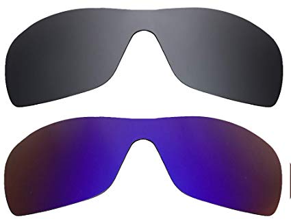 Replacement Lenses Compatible with OAKLEY ANTIX Black & Purple Mirror